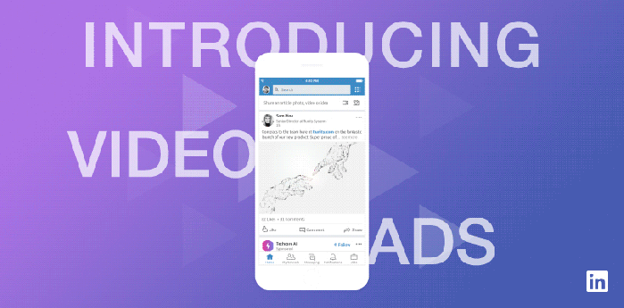 Introduktion till LinkedIn Video Ads (källa: LinkedIn)