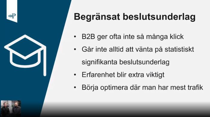 Begränsat beslutsunderlag för SEM inom B2B